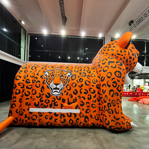 Tunnel de football gonflable géant en PVC/Oxford, thème animal guépard panthère, étanche, durable, facile à installer, taille 6m pour événements sportifs - Product Image 3