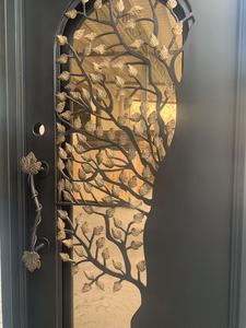 Double Door <b>Leaf</b> Anti-theft New Iron Grill Window Door Designs Thermal Break - Product Image 1