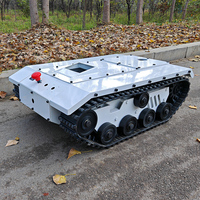 Châssis modulaire tout-terrain à commande radio certifié CE, base de robot chenillé personnalisée, longue portée, télécommandé, open source