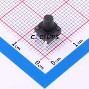 TC-1806DR-8.0H-250 Tactile Switch Through hole Component (THT),6x6mm Switch Through Hole 6mm 6mm 8mm - Product Image 1