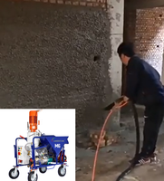 GTM6 380V Mélangeur de ciment automatique triphasé Machine de plâtrage de murs en gypse Machine de construction