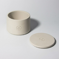 Diffuseur en pierre de lave cristalline avec couvercle en céramique, ensemble de pots diffuseurs d'huiles essentielles en vrac pour la décoration intérieure