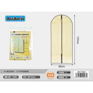 All'ingrosso tessuto Non tessuto copri abito Beige 60x137cm protezione vestiti per indumento - Product Image 1