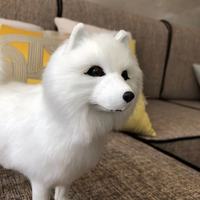 Figurine de chien Husky réaliste en peluche, jouet d'animal de compagnie en fourrure faite à la main, léger, modèle de chien célèbre