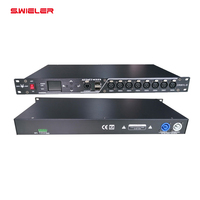 Extensor de Red Ethercon RJ45 a XLR para Iluminación DMX, Adaptador de Fibra a DMX, Divisor Artnet de 8 Canales