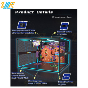 AR <span class=keywords><strong>Sensor</strong></span> 3D <span class=keywords><strong>Kinect</strong></span> Kid Juegos de juegos de proyección interactiva con sensores de movimiento Proyector de pared interactivo Juego para niños - Product Image 2