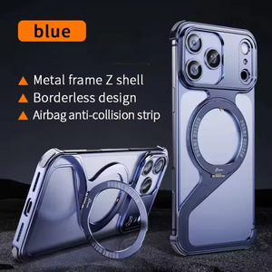 气囊防摔4保护盖Z形外壳金属扣支架磁吸手机壳17 Promax 16pro 15 - Product Image 6