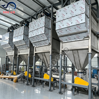 Ligne de convoyage pneumatique de ciment en sacs jumbo, phase dense et phase diluée, pour le chargement des silos