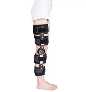 CE approved adjustable knee brace splint hinged ROM Knee Support for orthopedic knee ligaments