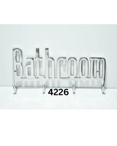 Best Quality Bathroom Word Wall <b>Hook</b> Decorative Aluminum Wall Holder <b>Hook</b> Set for Bathroom <b>Towel</b> Clothes for Sale - Product Image 5
