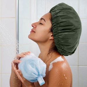 Gorro de Ducha Impermeable de Doble Capa de EVA, Ajustable y Reutilizable, para Cabello Largo, Trenzas y Rastas, Cómodo, Ideal para Regalo o Promoción - Product Image 1