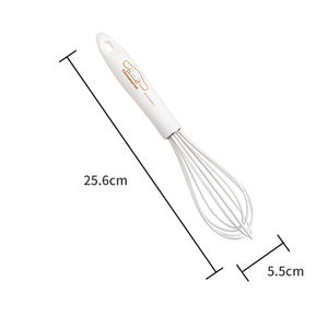 CHEFMADE CL5007 cuisine PP poignée en plastique antiadhésif manuel Silicone fil Ballon oeuf fouet pour la cuisson cuisson - Product Image 4