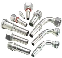 1BJ BSP mâle double usage pour siège 60 degrés ou joint collé/JIC mâle cône 74 degrés adaptateur hydraulique raccords d'extrémité de tuyau