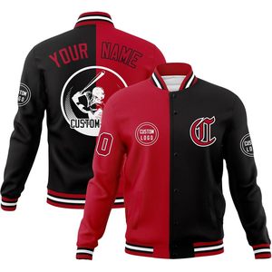 Veste de baseball personnalisée sur mesure, veste de baseball personnalisée avec nom, numéro et logo brodés, unisexe, adulte, manches longues, tissu tissé - Product Image 1