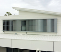 Système de persiennes en aluminium respirant, solide et durable pour façade et plafond
