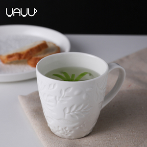 Nuevo diseño <span class=keywords><strong>de</strong></span> superficie patrón floral a granel en blanco <span class=keywords><strong>de</strong></span> cerámica <span class=keywords><strong>tazas</strong></span>/té taza <span class=keywords><strong>para</strong></span> regalo - Product Image 3