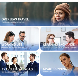 AI Translation Stereo Ear Clip Outdoor Sport Wireless Earphone XG22 Ear Hooks Classic <strong>Headset</strong> With Led Digital Display - Product Image 6