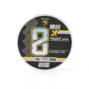 Filo da Pesca Intrecciato Nero Super Liscio 8X, Resistente e Non Sbiadisce, per Pesca in Lago, Fiume, Oceano e Barca, 100m - Product Image 3