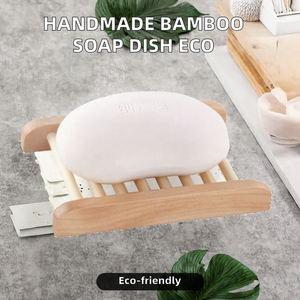 Jabonera de Bambú Hecha a Mano con Logotipo Personalizado, Diseño Ecológico de Madera Desechable - Product Image 2