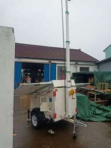 Remolque de torre de telecomunicaciones móvil con energía <span class=keywords><strong>solar</strong></span> y mástil telescópico de 8 m - Product Image 4