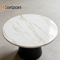 Table Horizon en pierre frittée pour fond de mur de télévision, marbre fritté, ardoise, plateau de table à manger moderne, pierre frittée