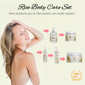 Bán buôn OEM chiết xuất gạo chăm sóc cơ thể thiết lập hữu cơ giữ ẩm & sáng Lotion cho da khô sáng chăm sóc da Kit 5 mảnh - Product Image 6