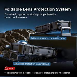 Pour <span class=keywords><strong>SmallRig</strong></span> <span class=keywords><strong>Cage</strong></span> de protection en alliage d'aluminium pour Insta360 X5 Supports de chaussures froides intégrés à dégagement rapide 1/4 \ "Fils Accessoires - Product Image 5