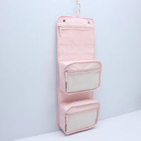 Trousse de Toilette Portable en Gros, Trousse de Voyage Dopp Kit avec Crochet, Étui de Beauté Résistant à l'Eau, Grande Trousse de Maquillage à 3 Couches avec Crochet