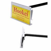 Hookei 50X36mm 50X46mm Bandes de données suspendues en plastique, porte-étiquettes de prix, porte-étiquettes en PVC pour crochet de numérisation en T