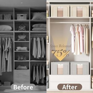 Support Household Use Bedroom <b>Wardrobe</b> Comforter Clothes Storage Child Storage <b>Box</b> With Sturdy Frame Logo and Color - Product Image 4