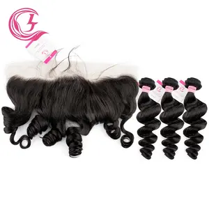 Brazilian Virgin Human Hair Grows 10A Grade Loose Body Wave 3 26 28 30 Inch Bundles For Braiding With Frontals And Wig Vendor
