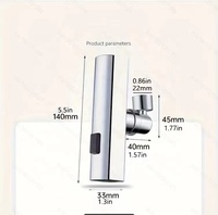 Robinet trois modes de sortie d'eau robinet économie d'eau aérateur robinet accessoire de robinet prolongateur de robinet avec pivotant à 360 degrés