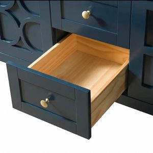 Pour <span class=keywords><strong>Homedee</strong></span> Moderne Tout Bleu Design Stable Durable Monté Au Sol En Bois Salle De Bains Vanité Cabinet Combo pour Appartement Hôtels Gym - Product Image 5