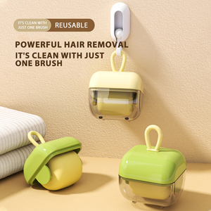Customized LOGO and Gift <b>Box</b> Pet Hairbrush Portable Square Design for <b>Removing</b> Dust Shedding Clothes - Product Image 2