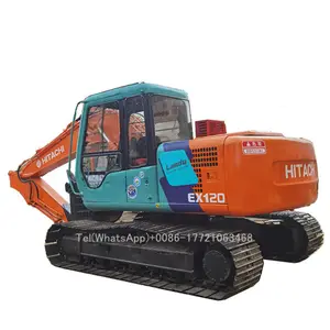 used Original hitachi EX120-3 excavator/ second hand hitachi ex200-5/200-6ex excavator for sale in shanghai with high quality