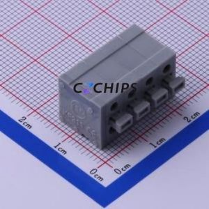 KF211V-5.0-4P Spring Terminal Block Through hole Component (THT),P=5mm Connector 5mm 4P 4 15A - Product Image 1