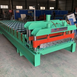 Chất lượng cao và hiệu quả nhanh chóng bước mái kim loại làm bằng kính hồ sơ ngói cuộn tạo thành máy cho ngành công nghiệp xây dựng - Product Image 3