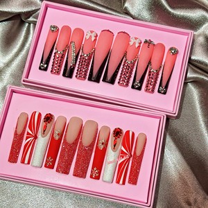 Échantillons Gratuits – Ongles Press-On de Luxe à Marque Privée, Faits Main, Personnalisés, Épais en Acrylique avec Strass, <span class=keywords><strong>Faux</strong></span> Ongles - Product Image 5