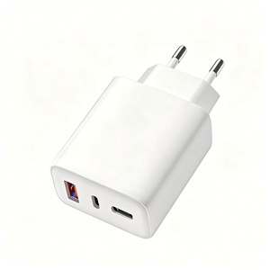 25W 65W GaN AC Wall Mounted Travel Charger with <b>USB</b> A <b>USB</b> <b>C</b> PD ports and EU US US UK plugs - Product Image 3