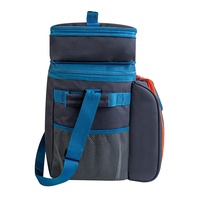Sac à dos de pique-nique isotherme réutilisable pour 4 personnes, style vintage brodé, toutes saisons, double compartiment isotherme, 600x300d