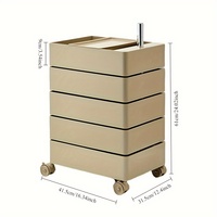 Table de chevet rotative et mobile au design marocain moderne en plastique pour chambre à coucher et salon