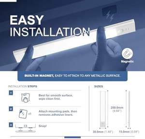 Luz <b>LED</b> Con <b>Sensor</b> De Movimiento <b>Motion</b> Wardrobe <b>Sensor</b> Stair <b>Light</b> Wireless <b>LED</b> <b>Light</b> <b>Sensor</b> Lamp <b>LED</b> Cabinet <b>Lights</b> - Product Image 3