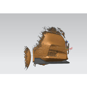 สปอยเลอร์หน้า Haosheng รุ่น Nice Fitment ผลิตจากพลาสติก ลายคาร์บอนไฟเบอร์ 3 ชิ้น สำหรับรถยนต์นิสสัน ซันนี่ เวอร์ซ่า อัลเมร่า N18 ปี 2020+ - Product Image 3