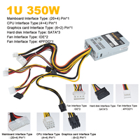 JULONGFENGBAO Nueva Fuente de Alimentación ATX de 350W para Servidor, NAS, Punto de Venta, Caja Registradora, 180-264V, 24 Pines, Mini ITX, Carcasa 1U, Flex PC, en Existencia