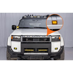 Para Toyota Prado LC250, Parrilla Delantera con Luz LED Amarilla Cuadrada, Decoración para Parrilla Delantera, Pieza de Modificación - Product Image 1