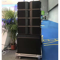 Système de sonorisation PA LA-210 avec deux enceintes line array de 10 pouces et un caisson de basses actif de 18 pouces