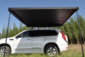 <span class=keywords><strong>Toldo</strong></span> de Despliegue Rápido que se Anexa a la Lateral del Automóvil, 600D Oxford Resistente al Agua, Barra Interior LED para Cubierta Instantánea - Product Image 2