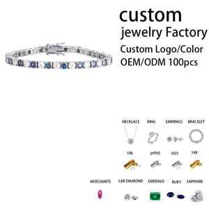 Bracelet chaîne tennis classique unisexe XingGuang Fine Jewelry en argent sterling 925 avec moissanite couleur D de 2 mm de large et certificat GRA - Product Image 2
