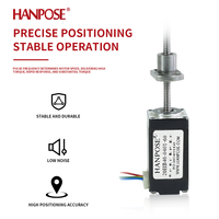 Moteur pas à pas Nema 8 HANPOSE 0.03N.M 0.8A 20HB24/34/40-0401/0601-60 avec vis sphérique 100-300MM pour fraisage CNC