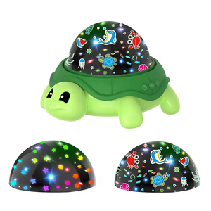 Nouvelle lampe de projection de <span class=keywords><strong>tortue</strong></span> chanceuse de dessin animé, lumière romantique de <span class=keywords><strong>ciel</strong></span> étoilé, atmosphère océanique, lumière de nuit étoilée pour chambre à coucher, jouet pour enfants 2025 - Product Image 1